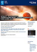 ESO Science Release eso1310de - Geburt eines Riesenplaneten? — Protoplaneten-Kandidat im stellaren Mutterleib entdeckt