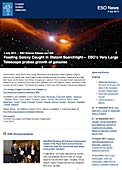ESO Science Release eso1330de-ch - Hungrige Galaxie im Licht eines fernen Suchscheinwerfers gefangen — Das Very Large Telescope der ESO untersucht das Wachstum von Galaxien