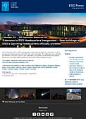 ESO Organisation Release eso1350fi - ESOn päämajan laajennus on vihitty käyttöön — ESOn Garchingin päämajan uudet rakennukset on virallisesti paljastettu