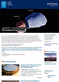 ESO Science Release eso1405fr - Anatomie d'un astéroïde