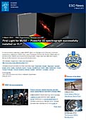 ESO Organisation Release eso1407es-cl - La primera luz de MUSE — El potente espectrógrafo 3D se ha instalado con éxito en el VLT