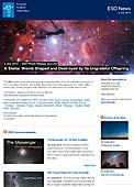 ESO Photo Release eso1420fr - Un cocon d'étoiles sculpté et détruit par son ingrate progéniture