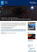 ESO Photo Release eso1427es-cl - Previsión “meteorológica” cósmica: las nubes oscuras darán paso al sol