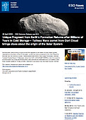 ESO — Jedinečný artefakt z doby formování Země se vrací po miliardách let v mrazu — Science Release eso1614cs