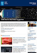 ESO — ALMA zachytila záření kyslíku z dosud největší vzdálenosti — Science Release eso1620cs