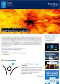 ESO — L'esordio di ALMA nelle osservazioni del Sole — Photo Release eso1703it-ch