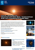 ESO — La enana ultrafría y los siete planetas — Science Release eso1706es