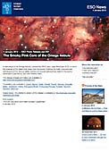 ESO Photo Release eso1201 - The Smoky Pink Core of the Omega Nebula