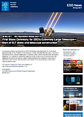 ESO — Slavnostní položení základního kamene dalekohledu ESO/ELT — Organisation Release eso1716cs