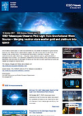 ESO — I telescopi dell'ESO osservano la prima luce emessa da una sorgente di onde gravitazionali — Science Release eso1733it-ch