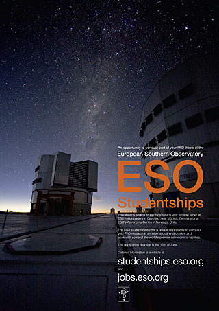 Poster: ESO Studentships 2008