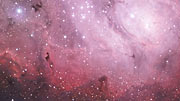 Pan over the Lagoon Nebula