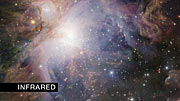 Fundido infrarrojo/visible de la Nebulosa de Orión