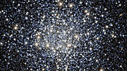 Powiększenie na gromadę kulistą Messier 55