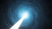 Impressão artística do quasar 3C 279