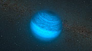 Artist's impression of the free-floating planet CFBDSIR J214947.2-040308.9