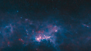 Nahansicht des ATLASGAL-Bildes der Milchstraßen-Ebene
