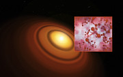 Artist’s impression of the disc around the young star TW Hydrae