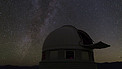 Starry sky over the Swiss 1.2-metre Leonhard Euler Telescope (time-lapse)