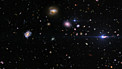 Artist's impression time-lapse of distant supernovae