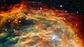 Close-up pan video showing the Medusa Nebula