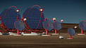 Cherenkov Telescope Array-South in operation (artist's impression)