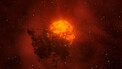 Artist’s animation of Betelgeuse and its dusty veil
