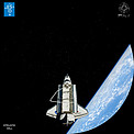 "From Earth to the Universe" — Space Shuttle Discovery in Space