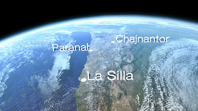 ESO sites in Chile