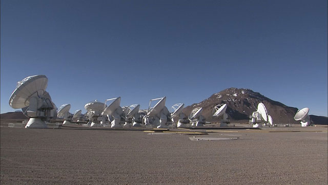 The ALMA array at the Chajnantor plane (part 10)