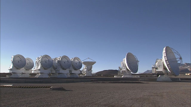 The ALMA array at the Chajnantor plane (part 16)