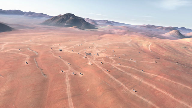 The future ALMA array on Chajnantor (artist’s rendering) - 2