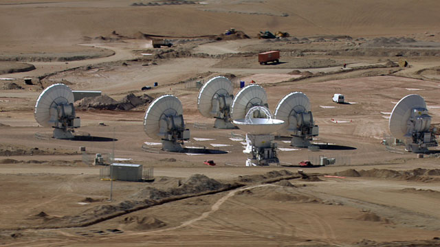 Aerial view of the ALMA AOS - 4