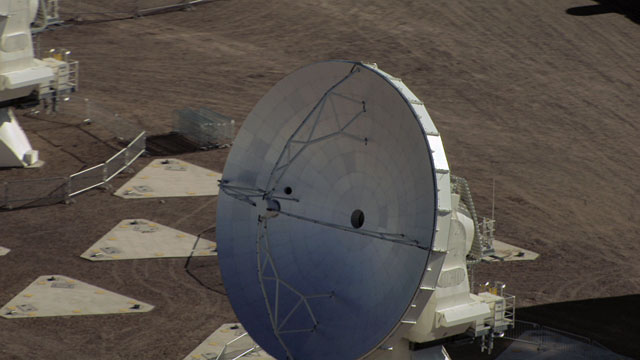 Aerial view of the ALMA AOS - 9