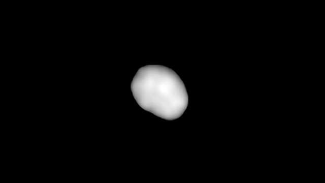 Animation of the asteroid Juno as imaged by ALMA