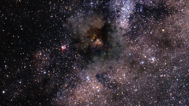 Zoom in on the Omega Nebula