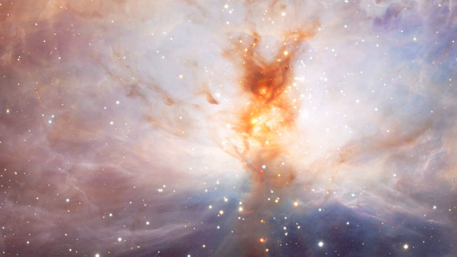 Panning across VISTA’s view of the Flame Nebula