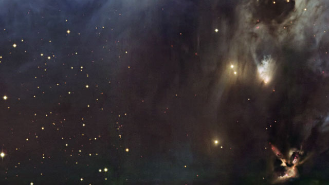 Panning across the reflection nebula Messier 78
