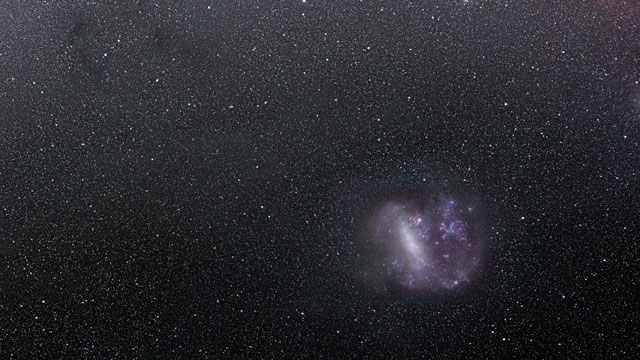 Acercamiento al cúmulo de estrellas NGC 2100 en la Gran Nube de Magallanes