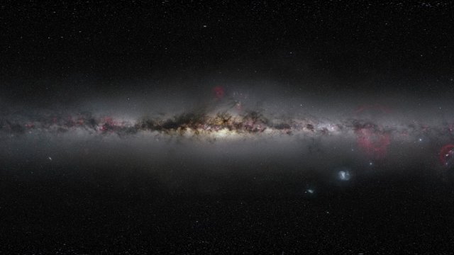 Simulación de la nube de gas aproximándose al agujero negro en el centro de la Vía Láctea