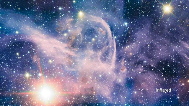Acercamiento, con una nueva mirada infrarroja, a la Nebulosa de Carina