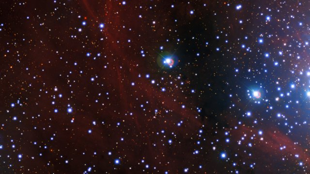 Zoom sur l'amas ouvert NGC 3293 