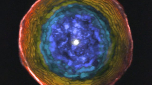 ESOcast 127 Light: Estrela a envelhecer sopra bolha difusa