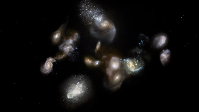 ESOcast 157 Light: Lange zurückliegene Galaxienansammlungen (4K UHD)