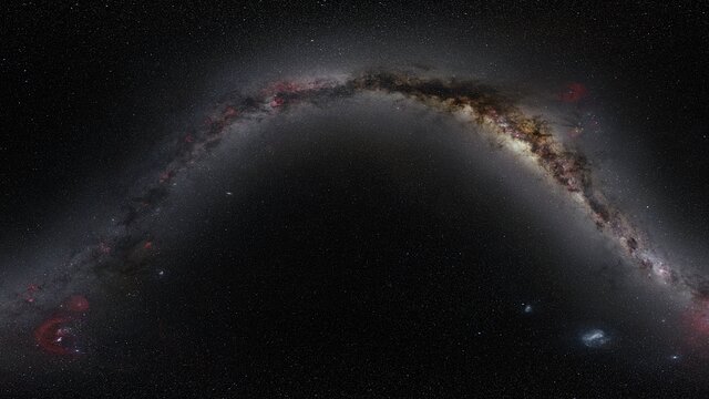 Zoom sulla galassia nana di Kinman
