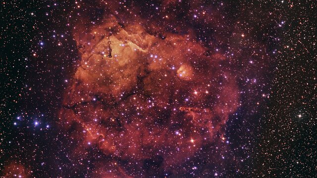 Zoom sulla nebulosa Sh2-284