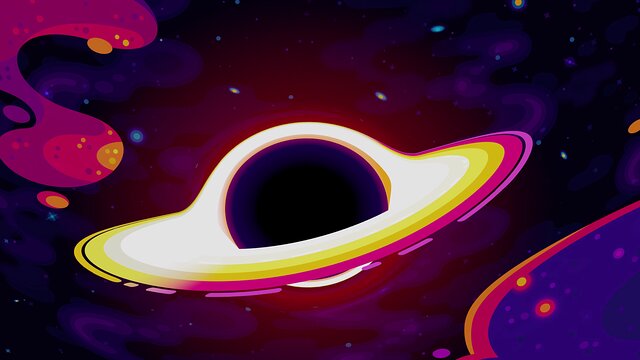 The Largest Black Hole in the Universe (Size Comparison)