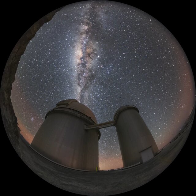 The Milky Way above La Silla Observatory