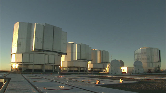 Paranal VLT Unit Telescopes time-lapse