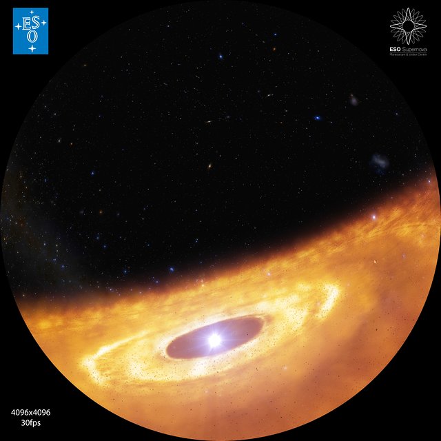 Artist's impression of a protoplanetary disc (fulldome)